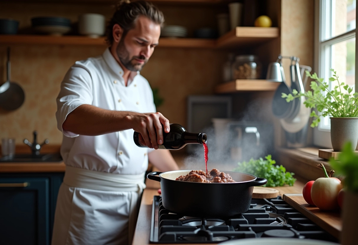 vin bœuf bourguignon