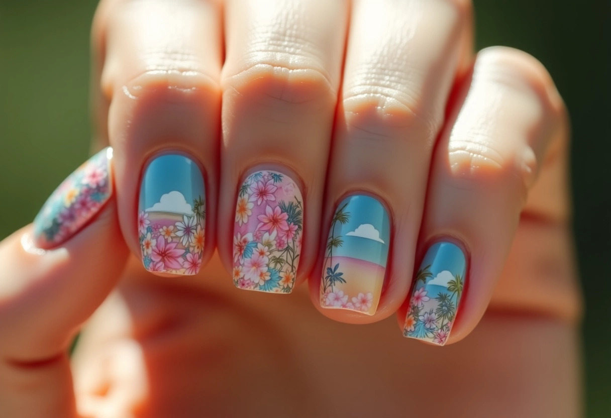 nail art summer