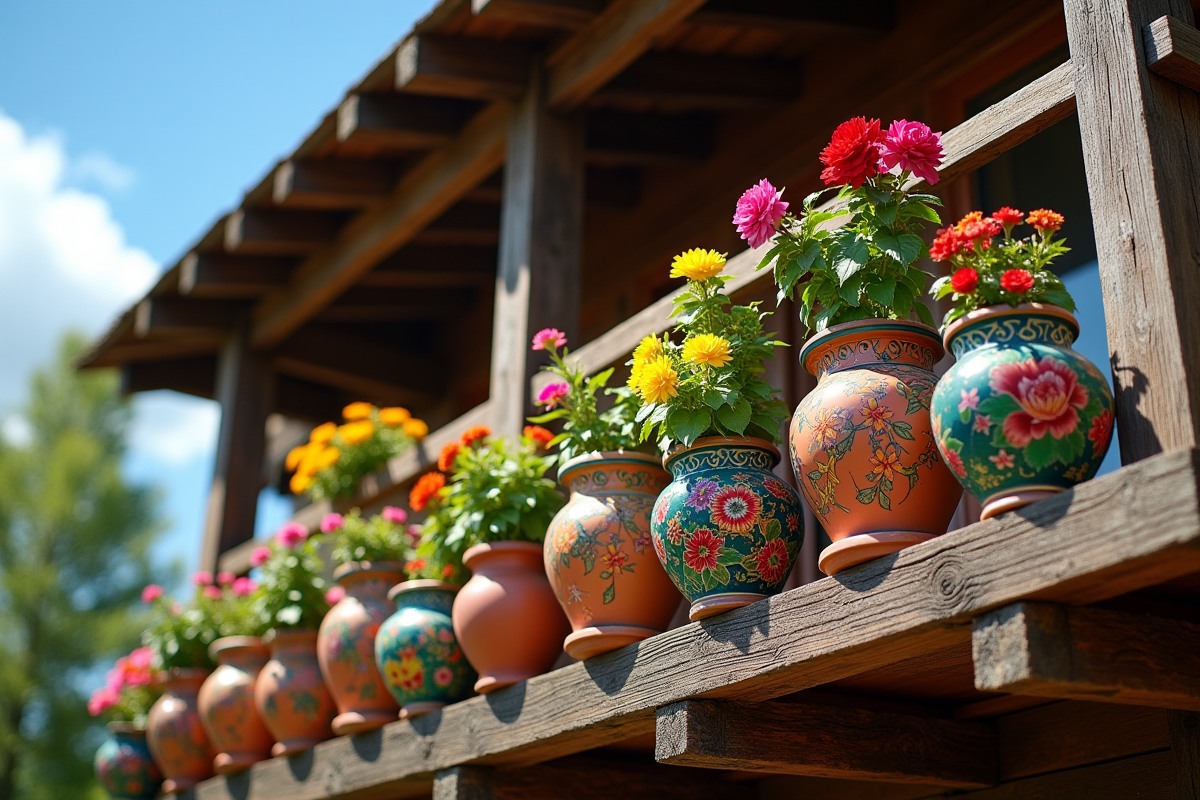 pot décoré